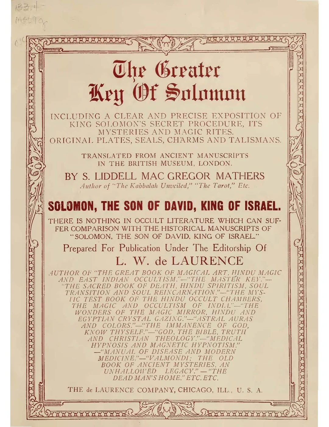 The Greater Key of Solomon cover