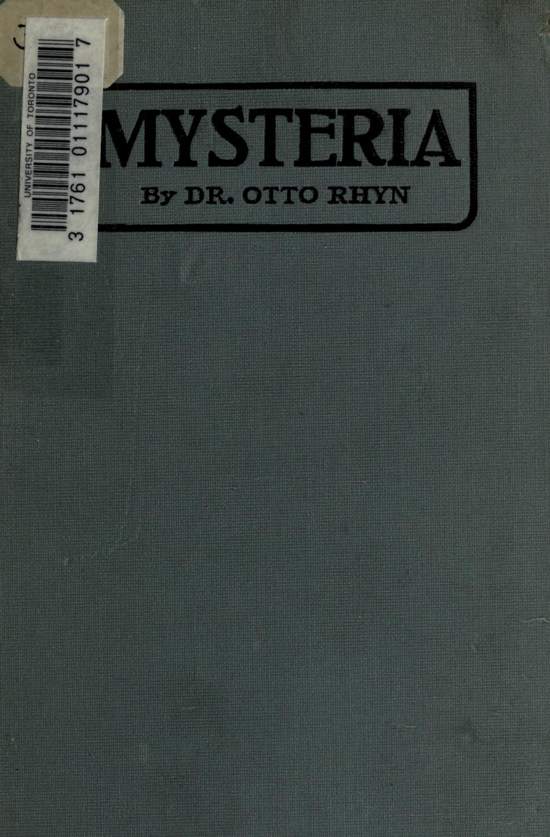 Mysteria cover
