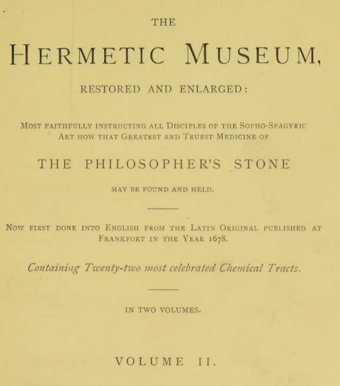 The Hermetic Museum Volume 2 cover